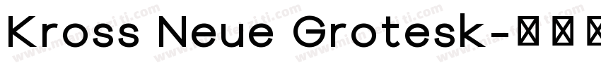 Kross Neue Grotesk字体转换